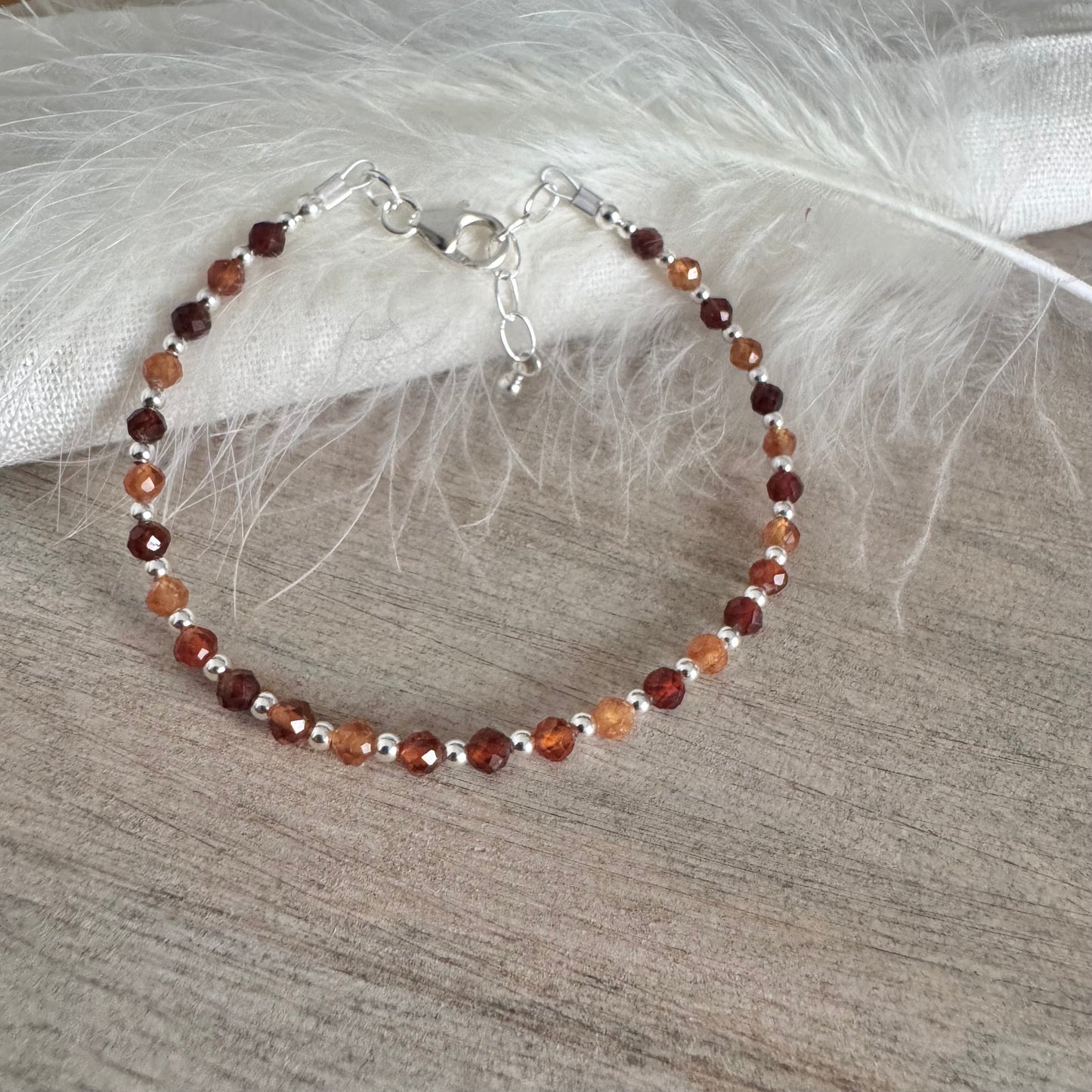 Garnet Bracelet Sample Collection 7-7.5 inches 3mm & 4mm