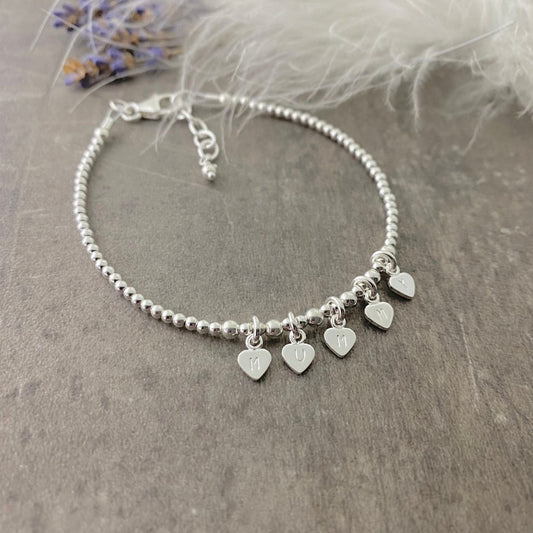 Dainty Mummy Charm Bracelet, Mothers Day Gift