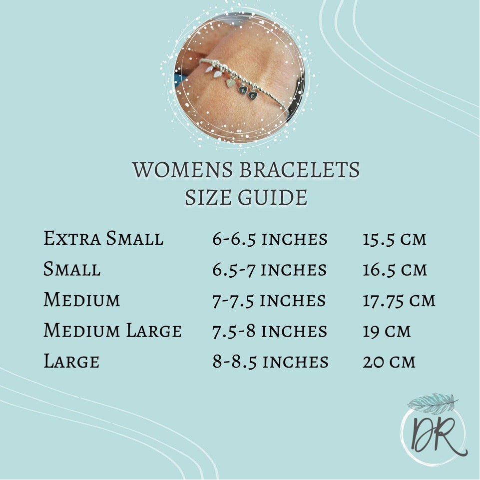 a woman's braclets size guide