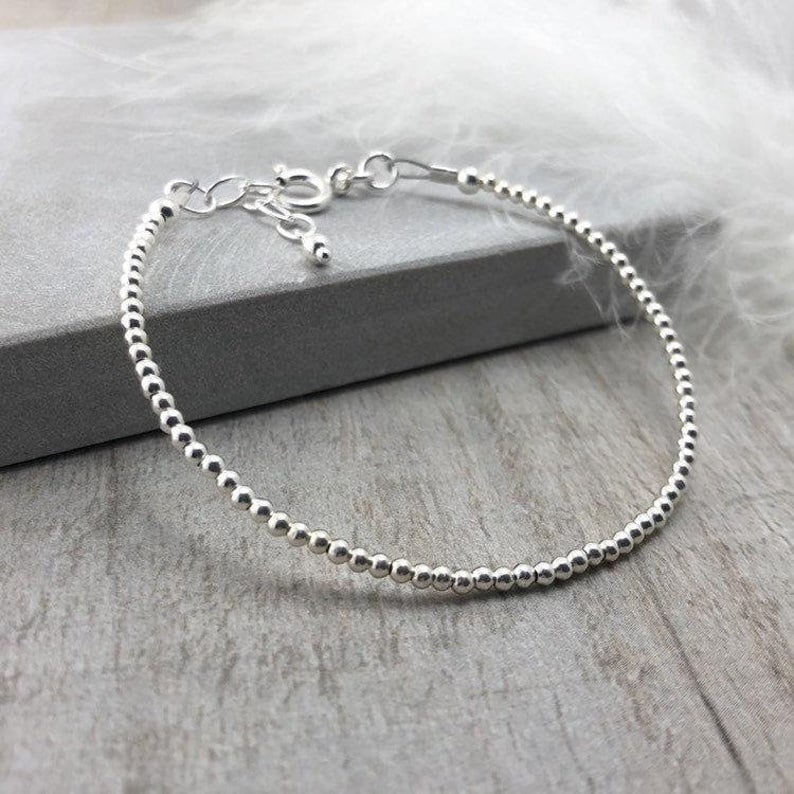 Silver Bracelet, Dainty Stacking Bracelet