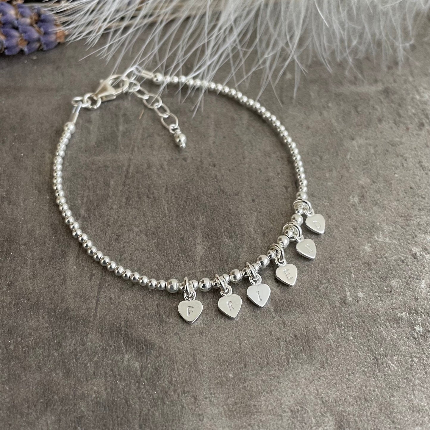 Dainty Friend Charm Bracelet, Friend Christmas Gift, Sterling Silver Jewellery for Friend