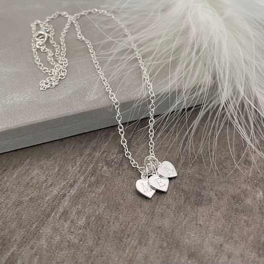 Dainty Personalised Initial Necklace in Sterling Silver