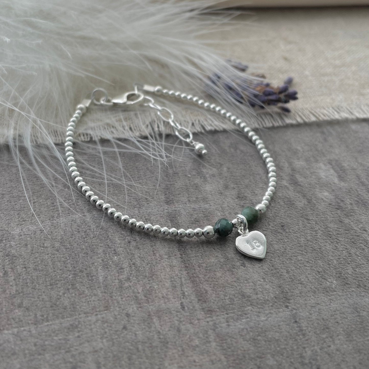 Birthday Birthstone Bracelet, 16th 18th 21st 30th 40th 50th