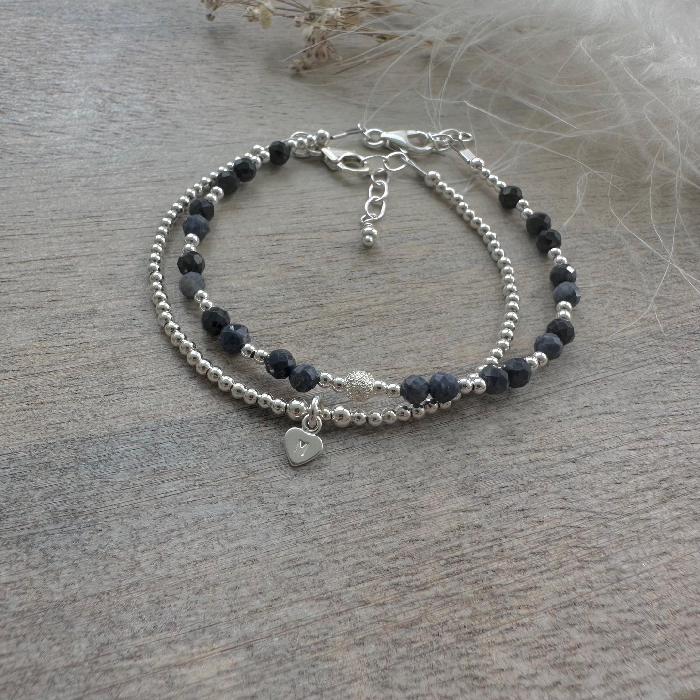 Set of Sapphire Bracelets, September Birthstone