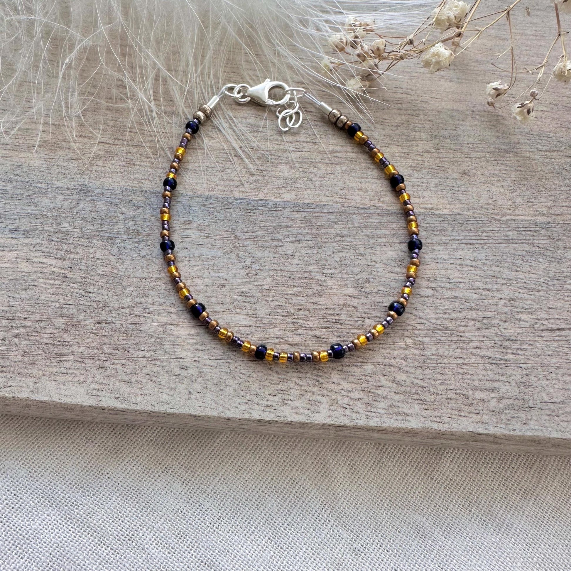 Autumn Colours Bracelet with seed beads v2