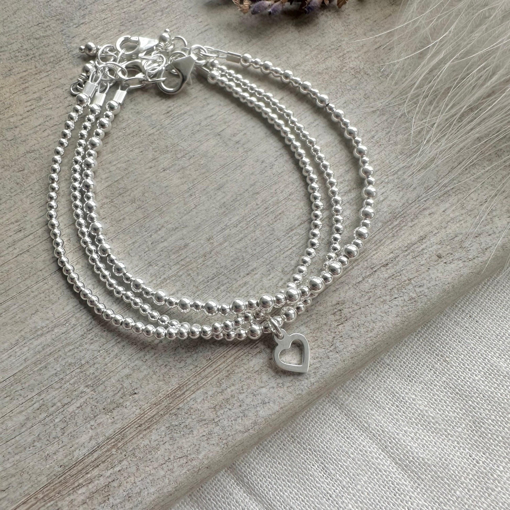 Layering Bracelet Set, Sterling Silver Bracelets