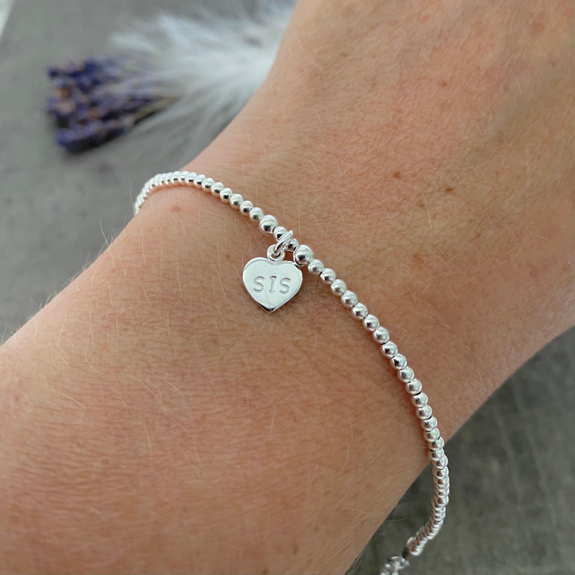 Dainty Sis Bracelet, Gift for Sister