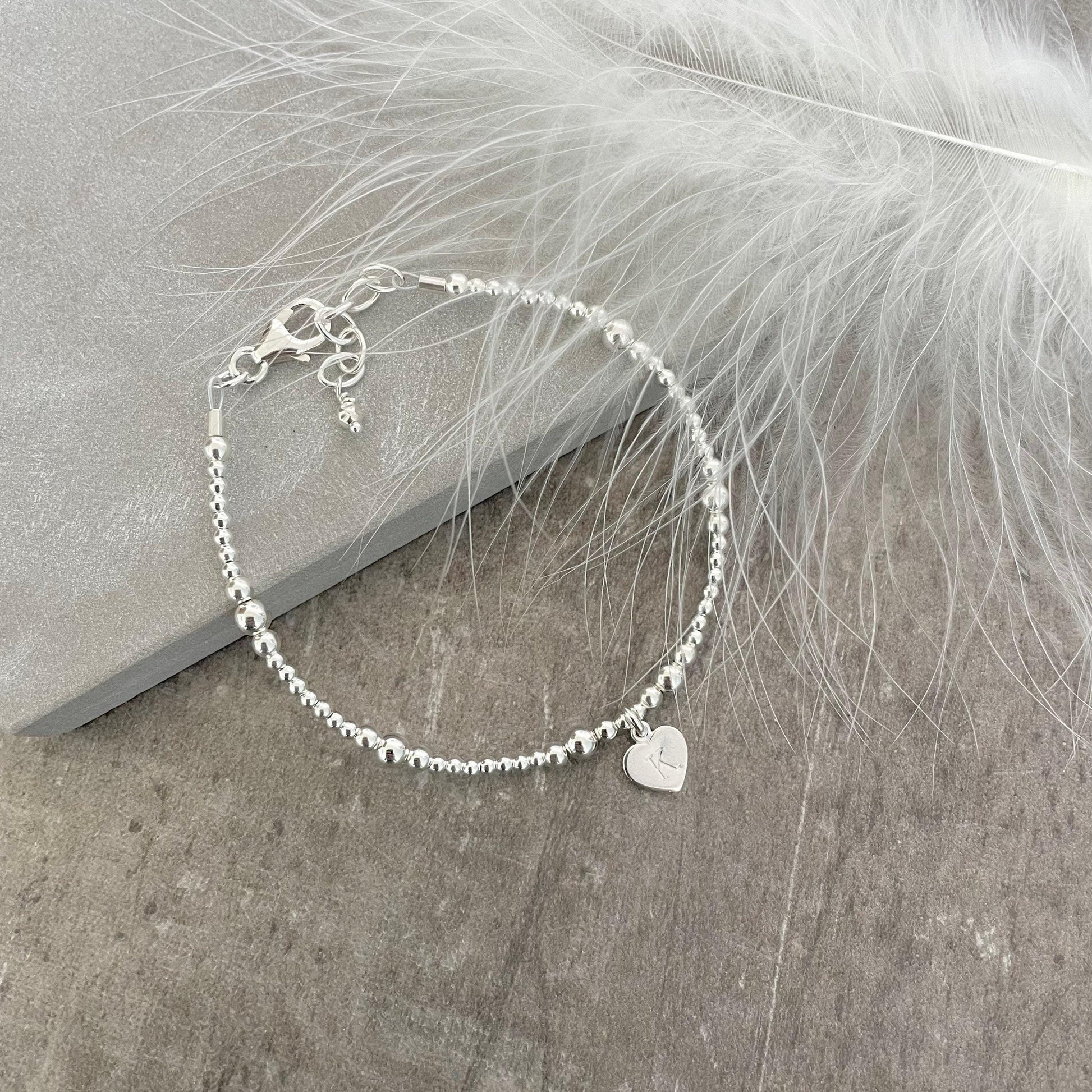 Dainty Personalised Bracelet, Initial Bracelet