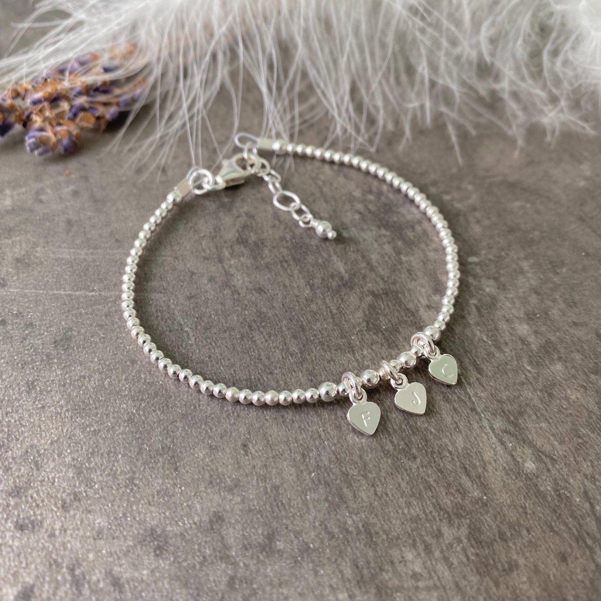 Dainty Grandmother Bracelet, Personalised Family Initials Bracelet