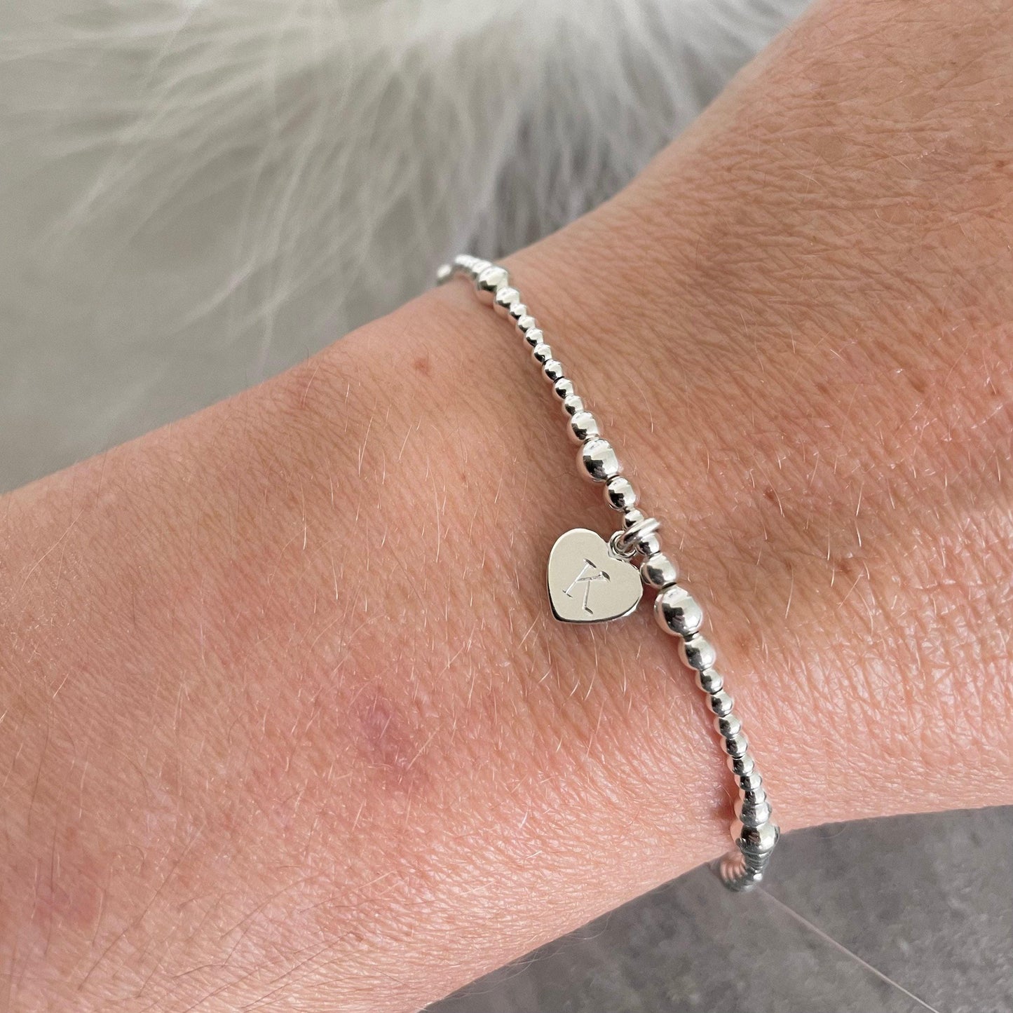 Dainty Personalised Bracelet, Initial Bracelet