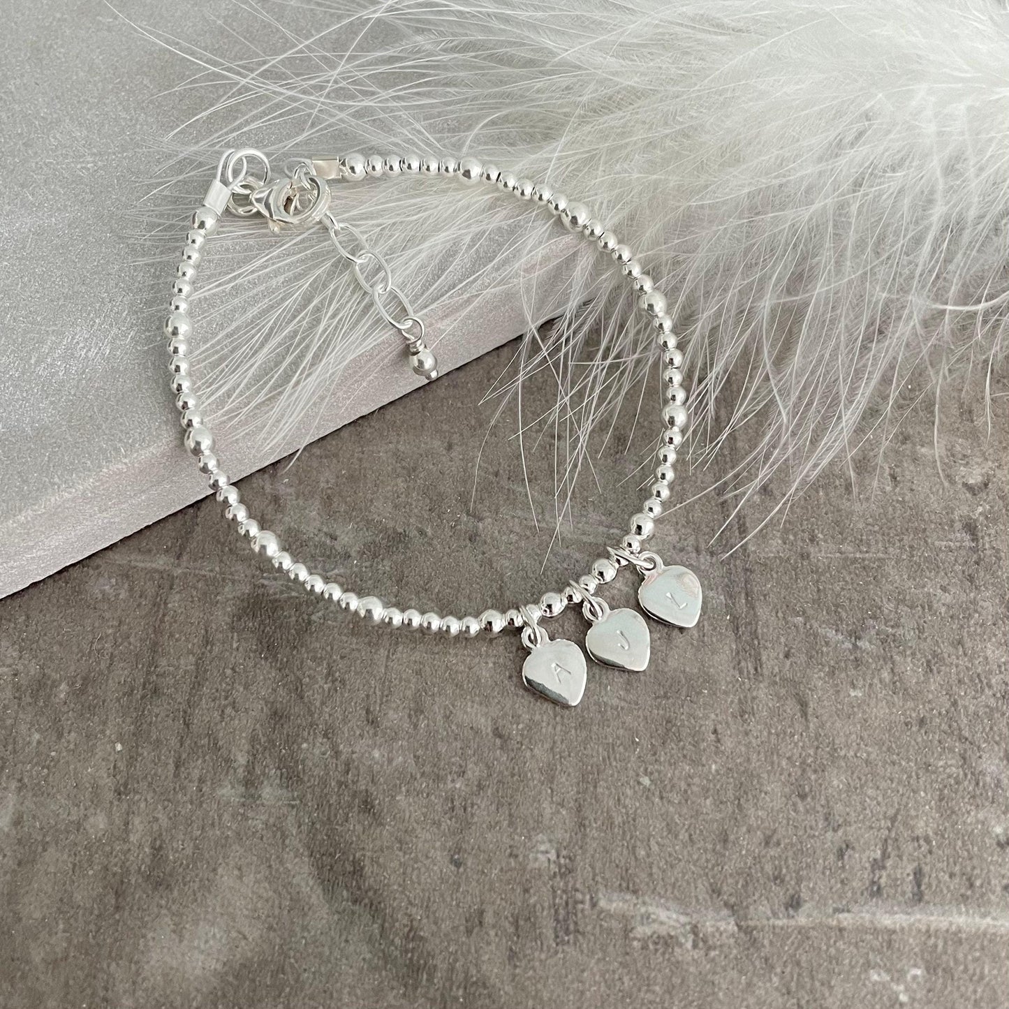 Dainty Personalised Bracelet, Family Initials Bracelet