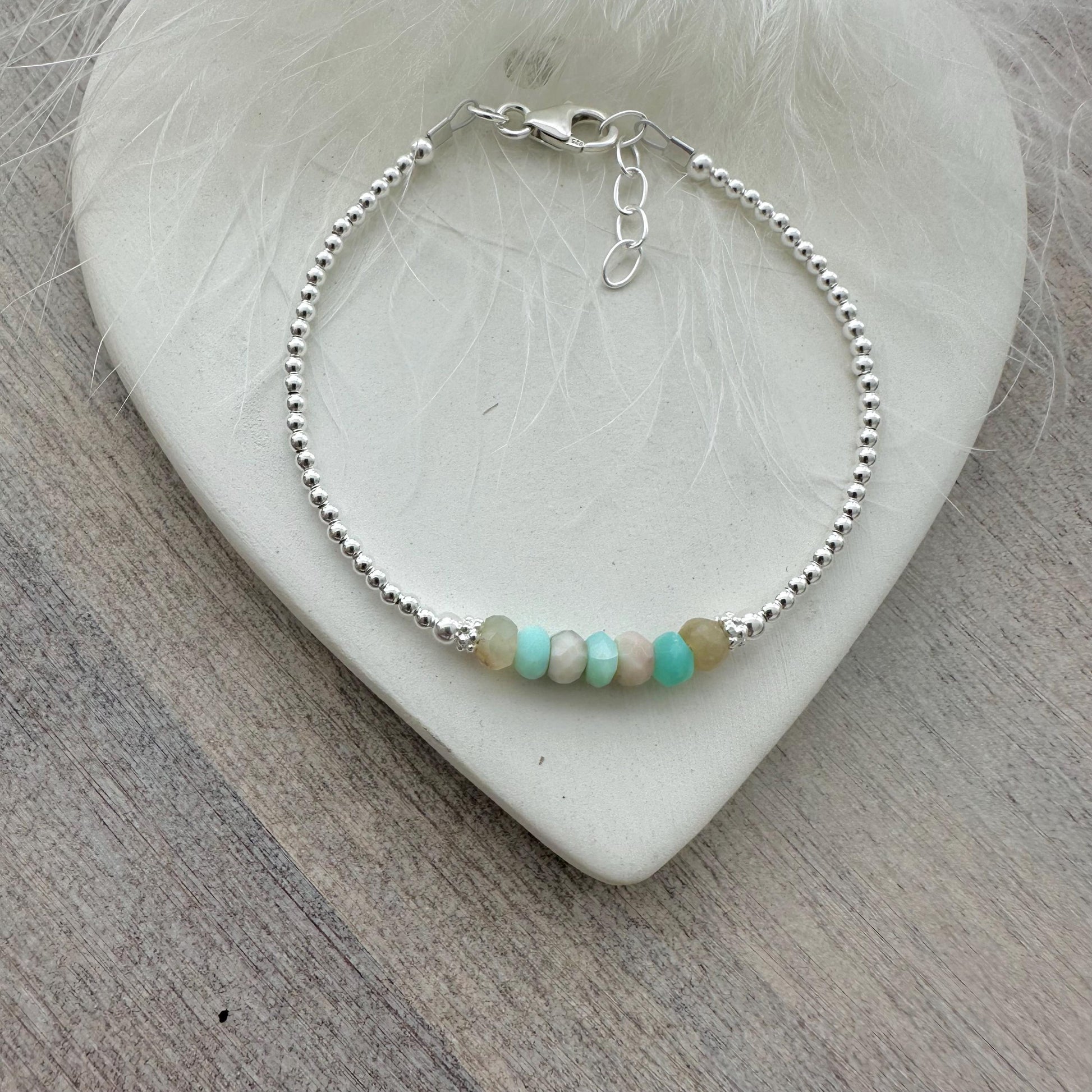 Green Opal Bracelet, October Birthstone Jewellery