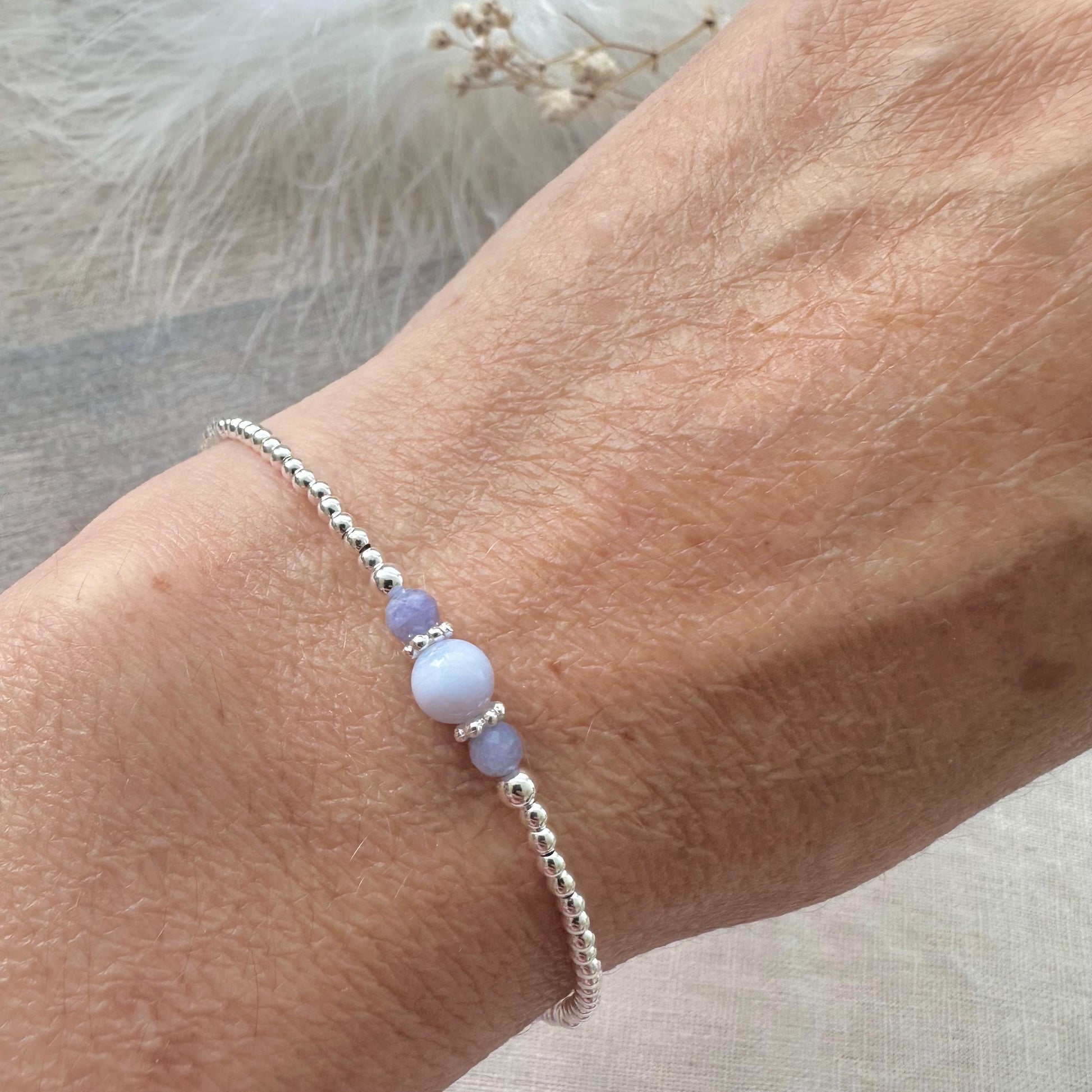 December Birthstone Bracelet, Tanzanite