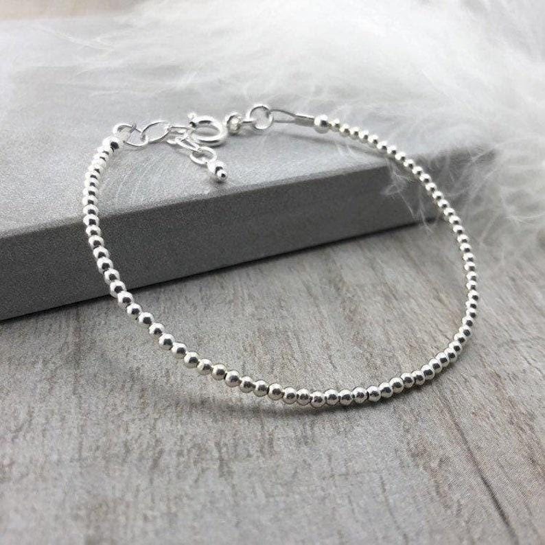 Silver Bracelet, Dainty Stacking Bracelet