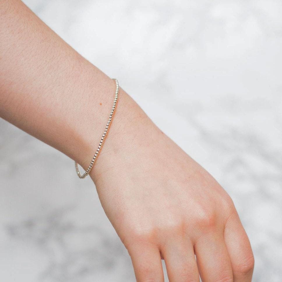 Silver Bracelet, Dainty Stacking Bracelet