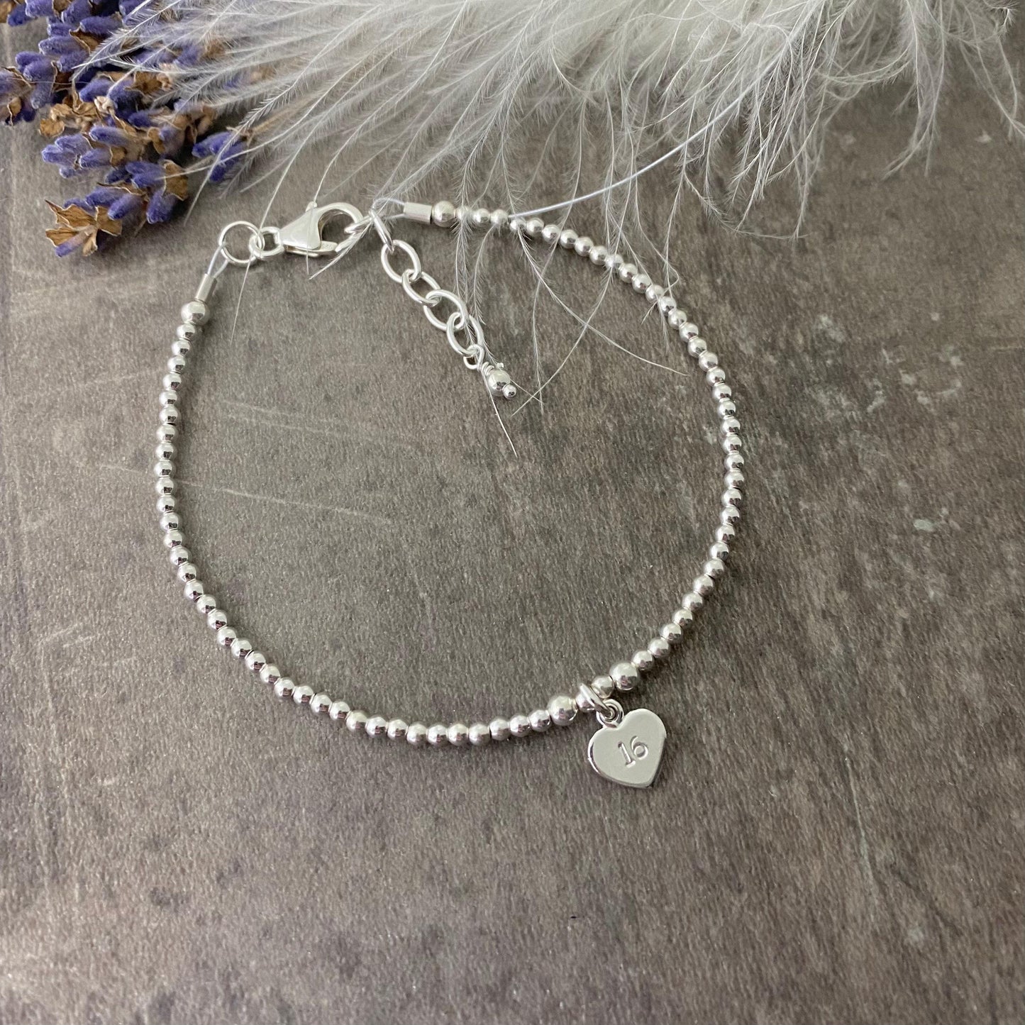 16th Birthday Bracelet in Sterling Silver