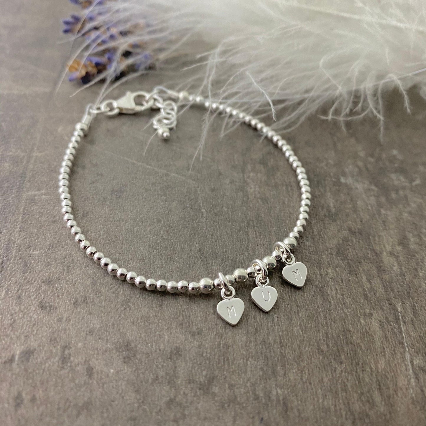 Dainty MUM Charm Bracelet, Mothers Day Gift