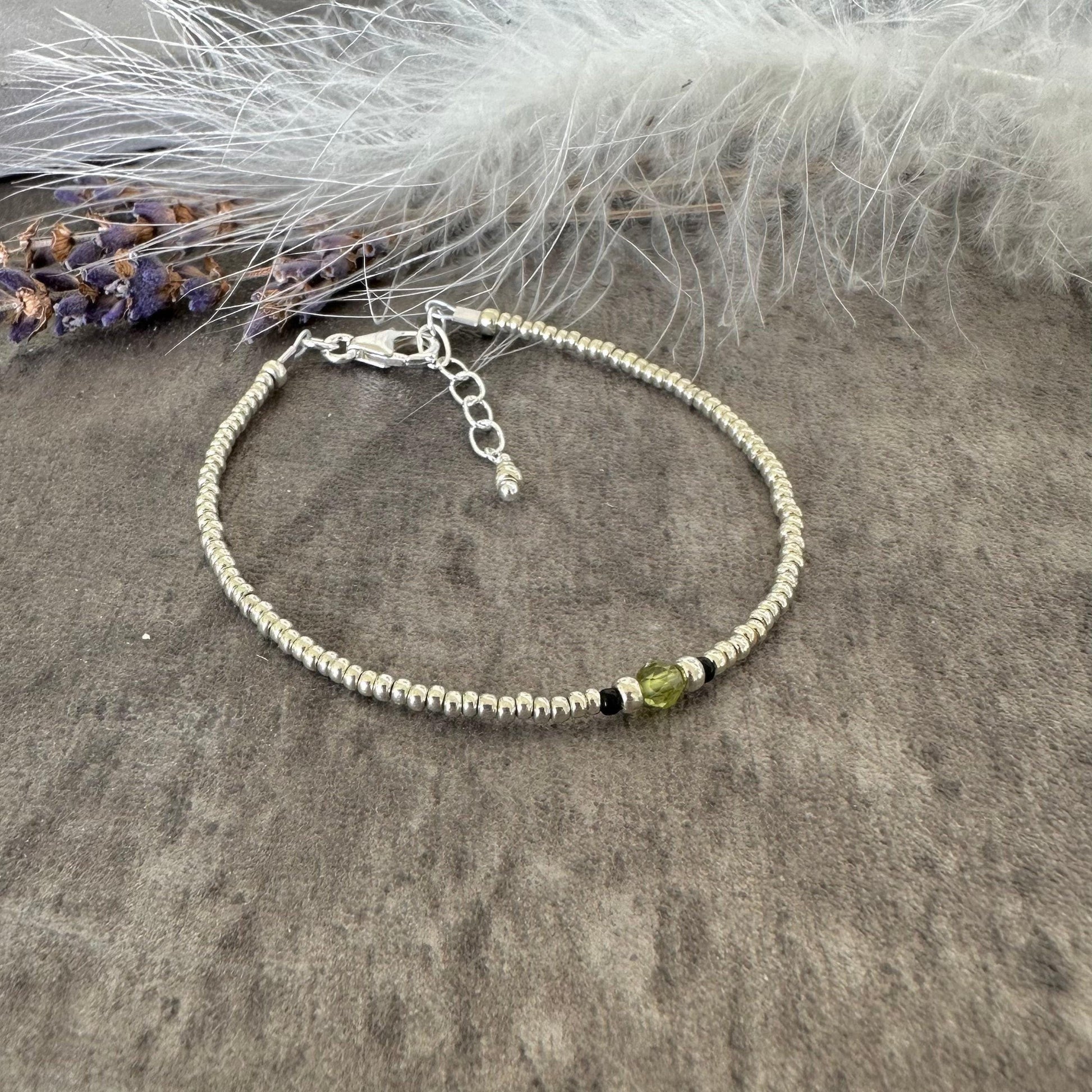 Birthstone seed bead bracelet