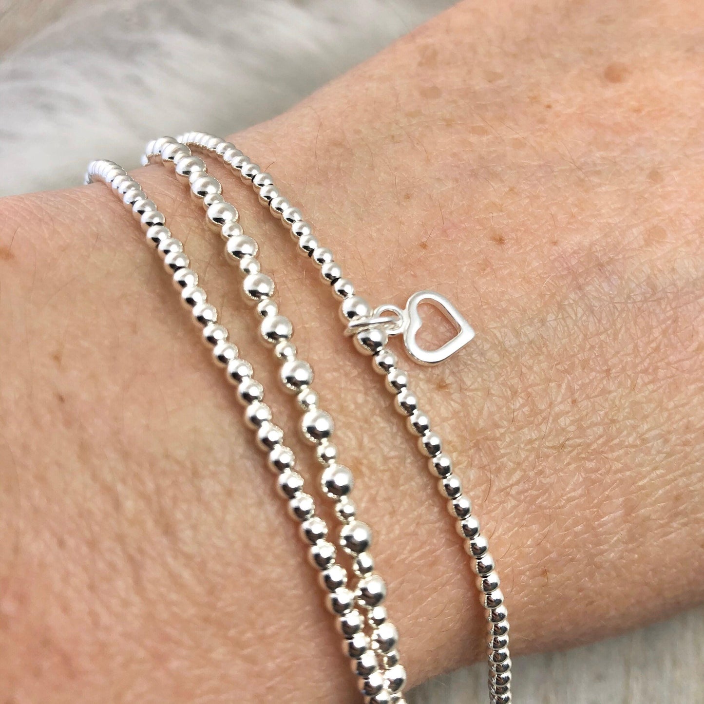 Layering Bracelet Set, Sterling Silver Bracelets