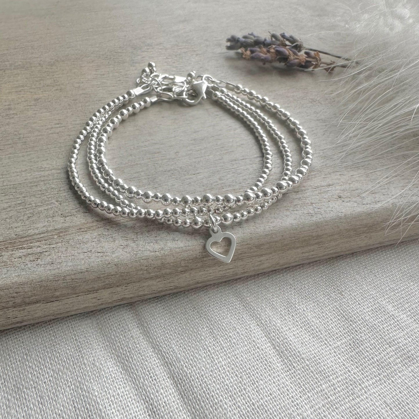 Layering Bracelet Set, Sterling Silver Bracelets