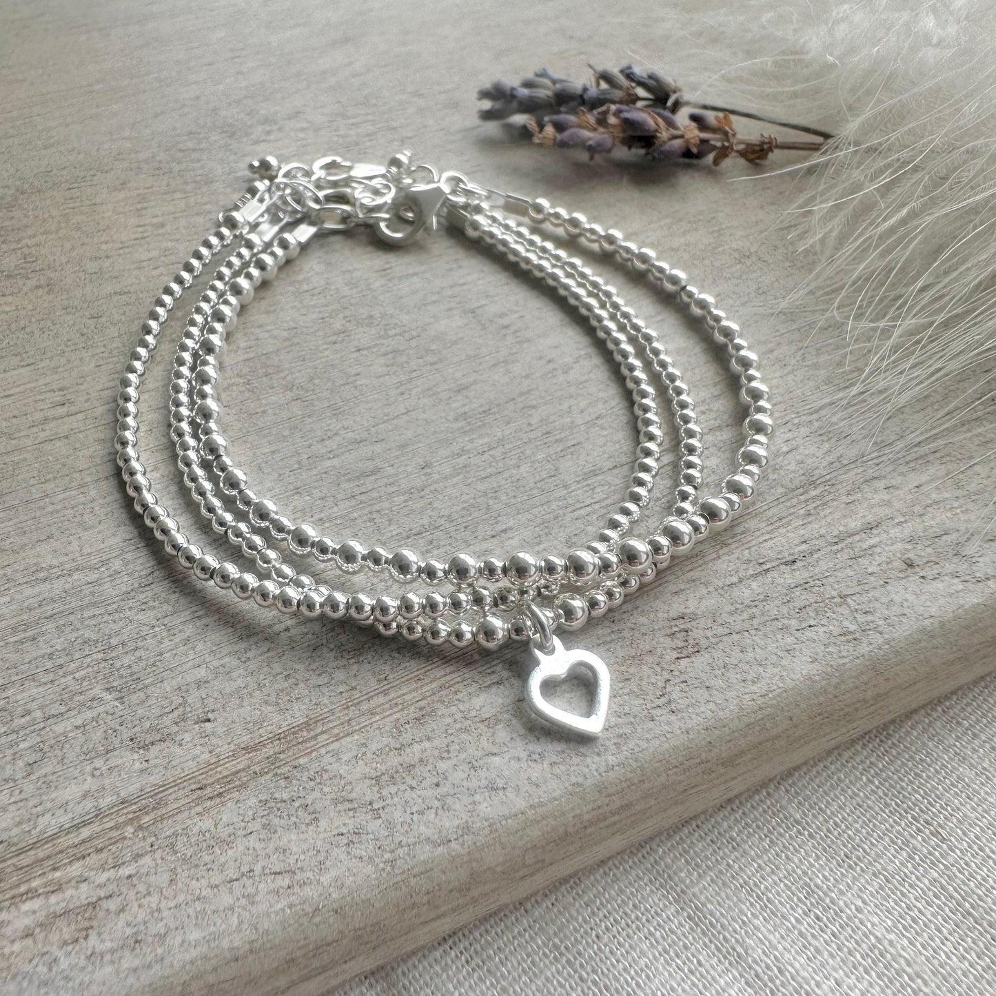 Layering Bracelet Set, Sterling Silver Bracelets