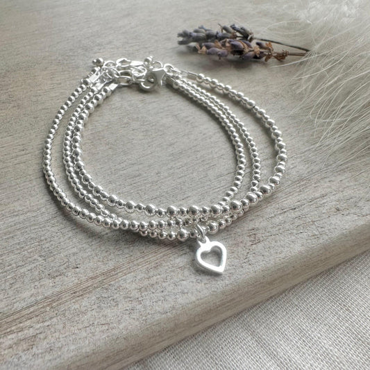 Layering Bracelet Set, Sterling Silver Bracelets