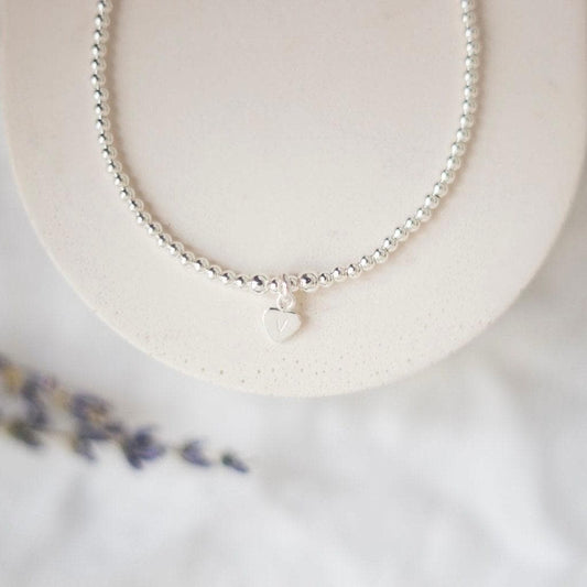 Delicate Personalised Initial Bracelet in Silver