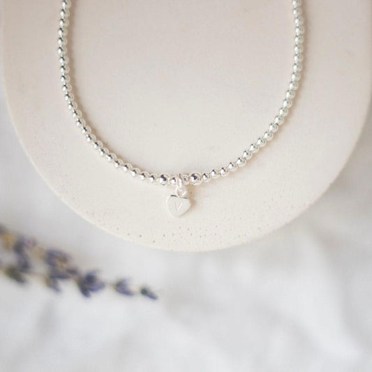 Delicate Personalised Initial Bracelet in Silver