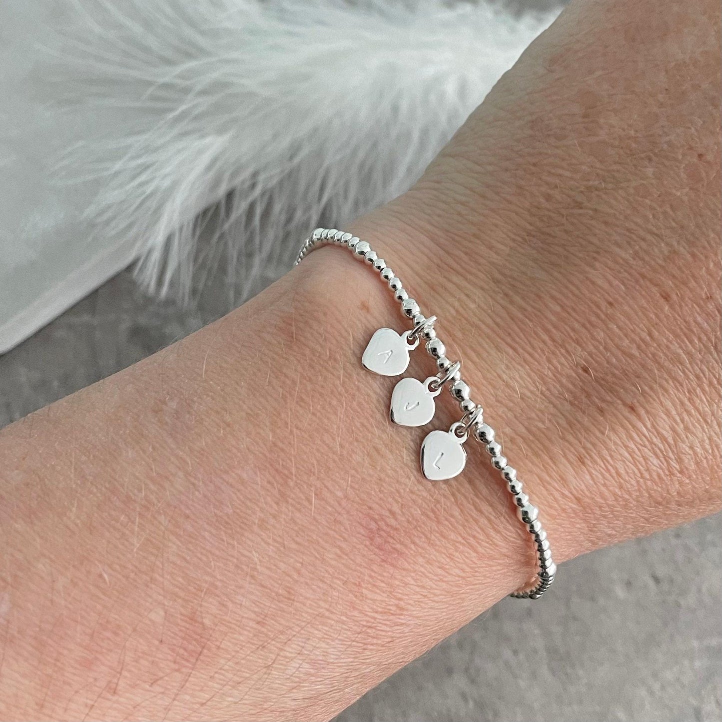 Dainty Personalised Bracelet, Family Initials Bracelet