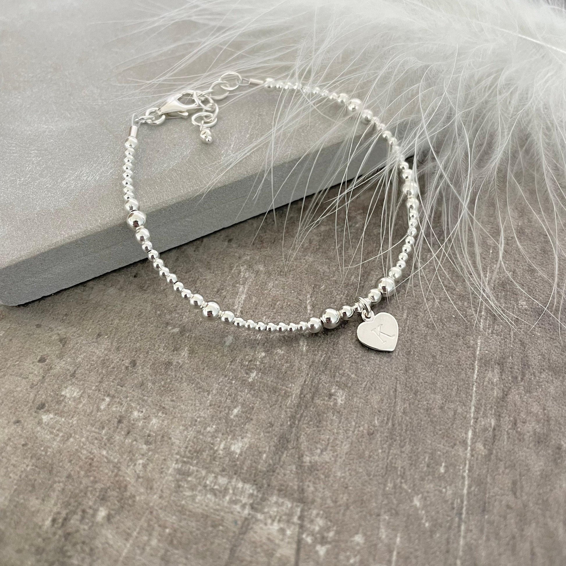 Dainty Personalised Bracelet, Initial Bracelet