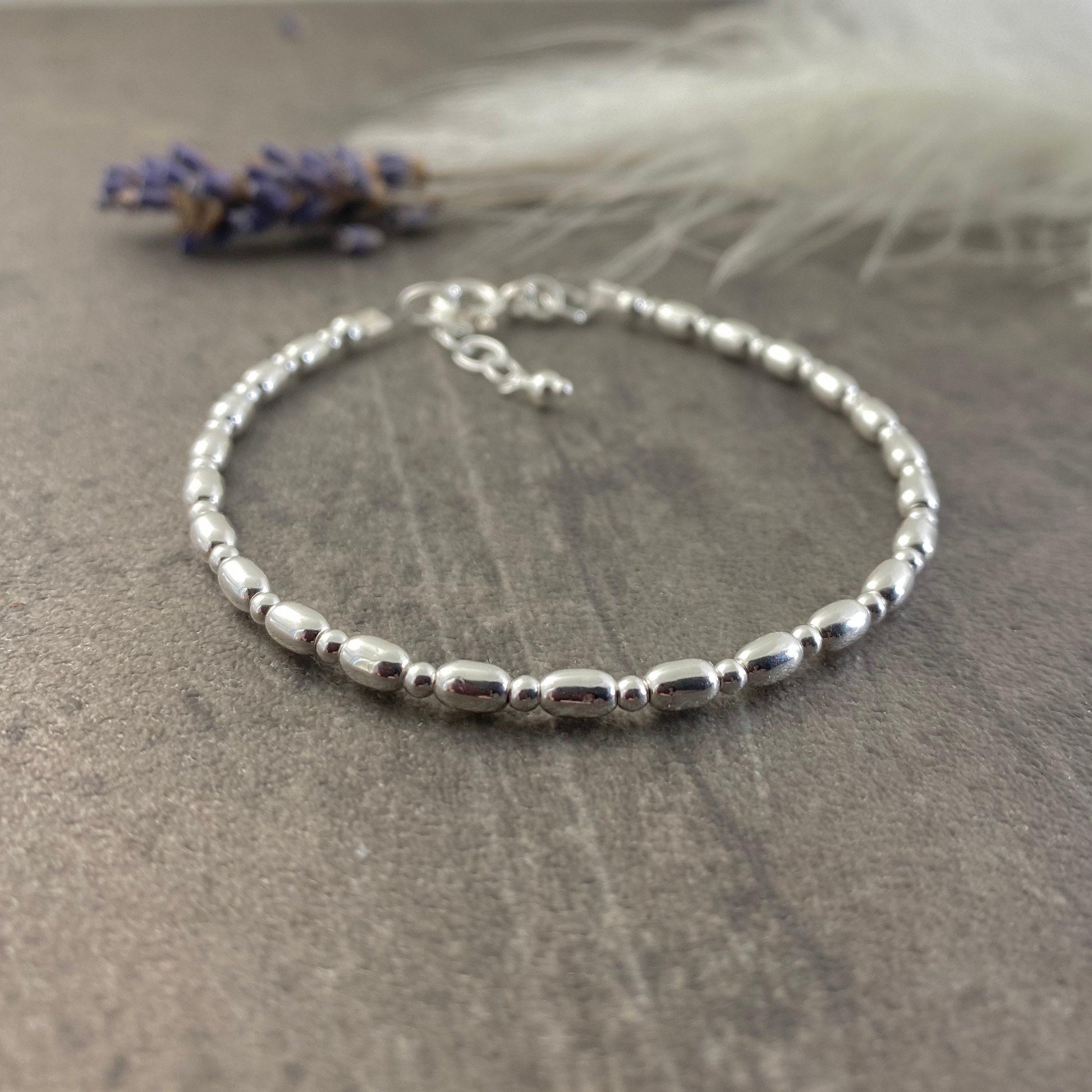 Silver Bracelet For Woman, Layering bracelets