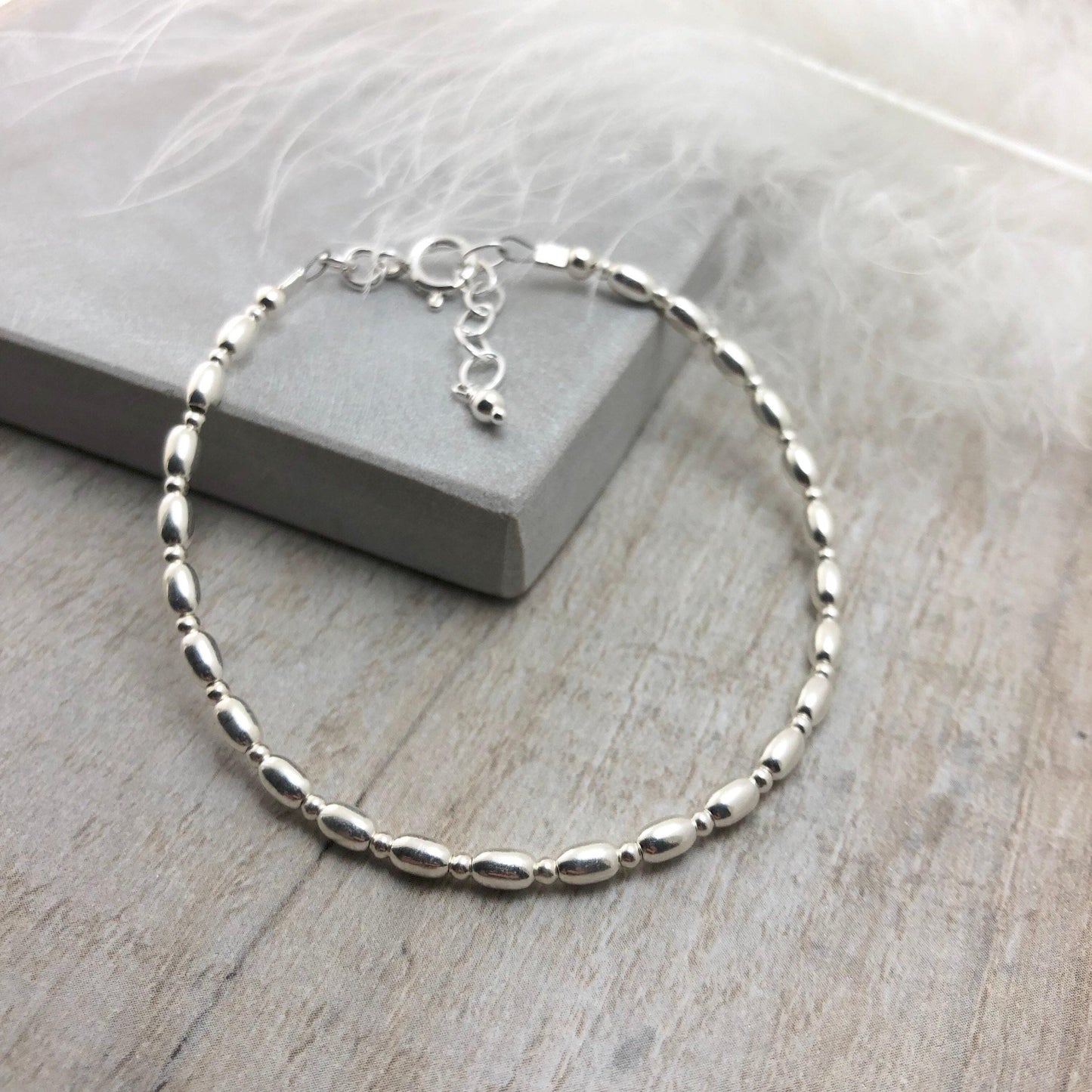 Silver Bracelet For Woman, Layering bracelets