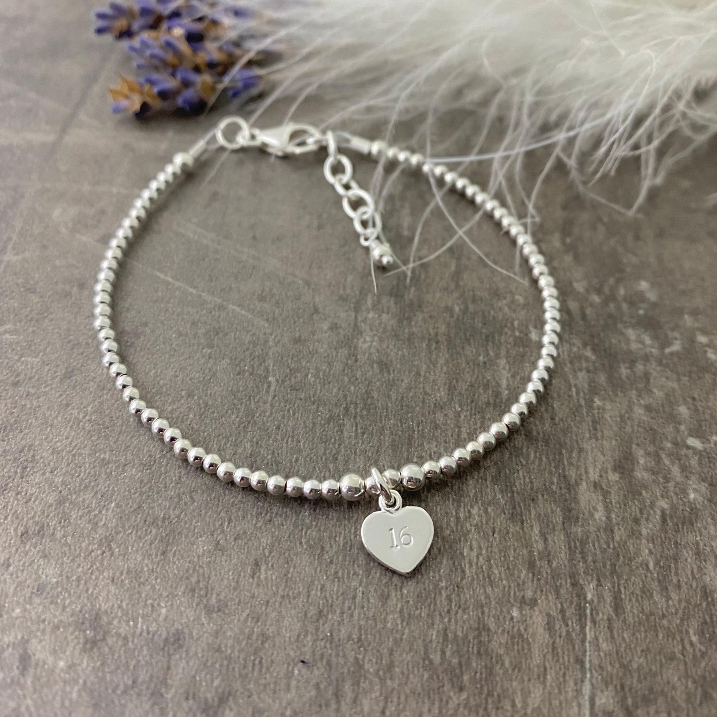 16th Birthday Bracelet in Sterling Silver