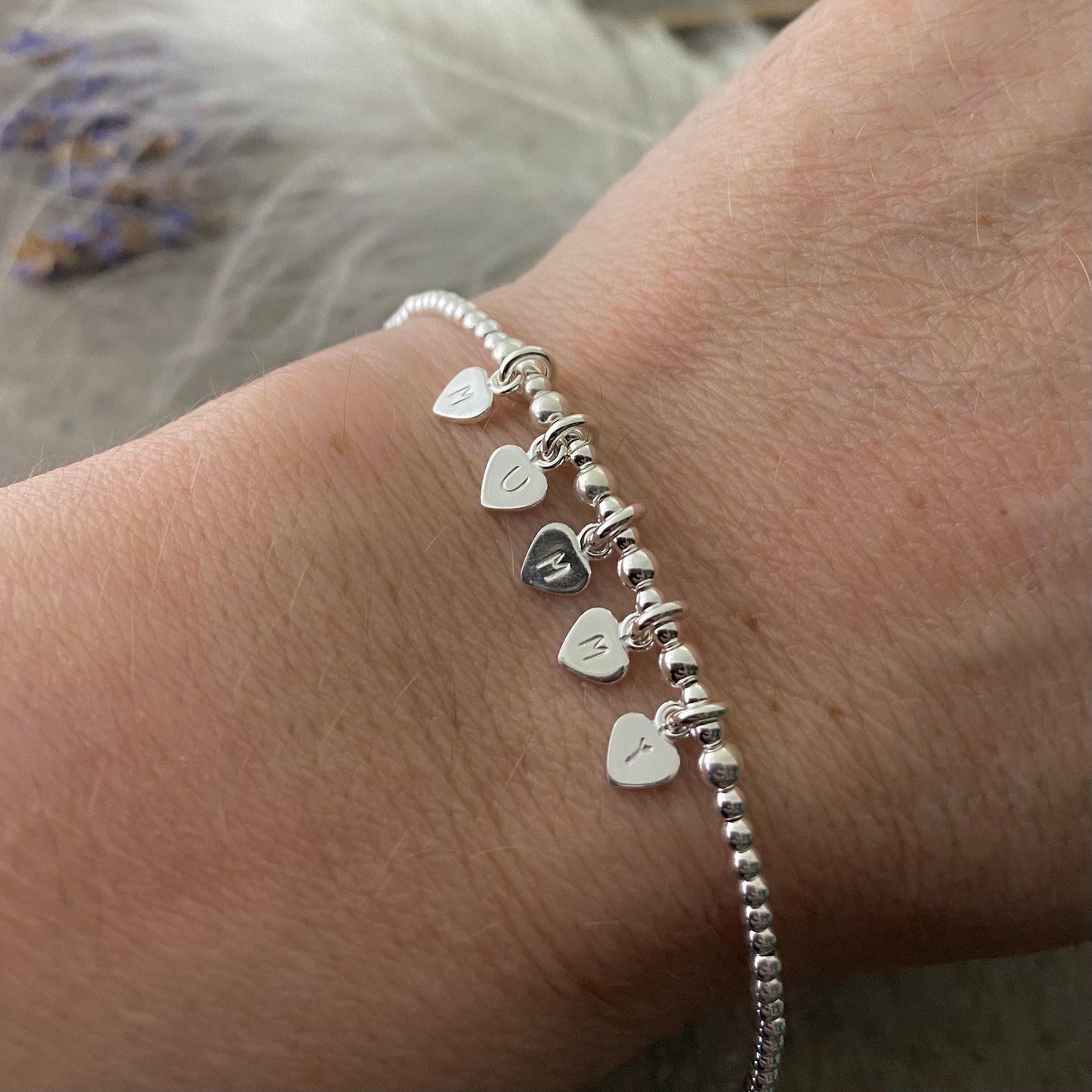 Dainty Mummy Charm Bracelet, Mothers Day Gift