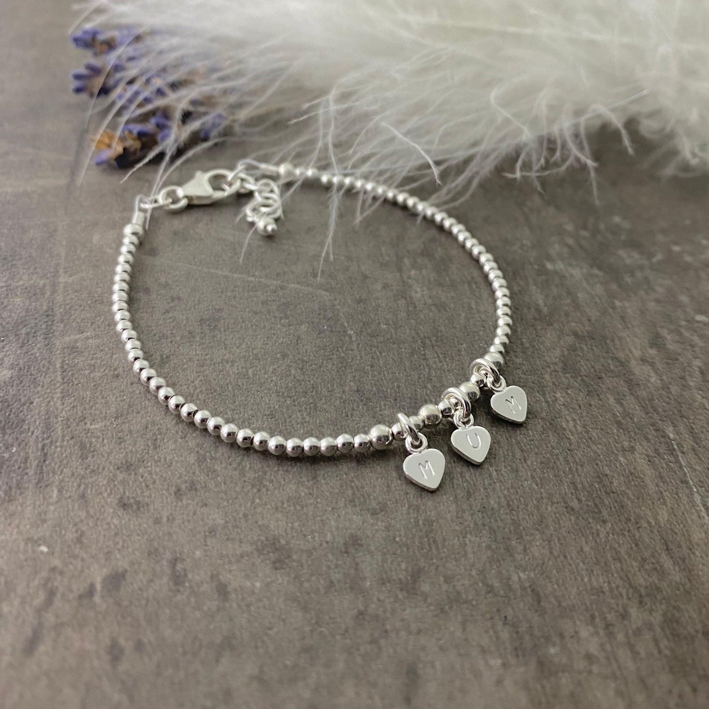 Dainty MUM Charm Bracelet, Mothers Day Gift