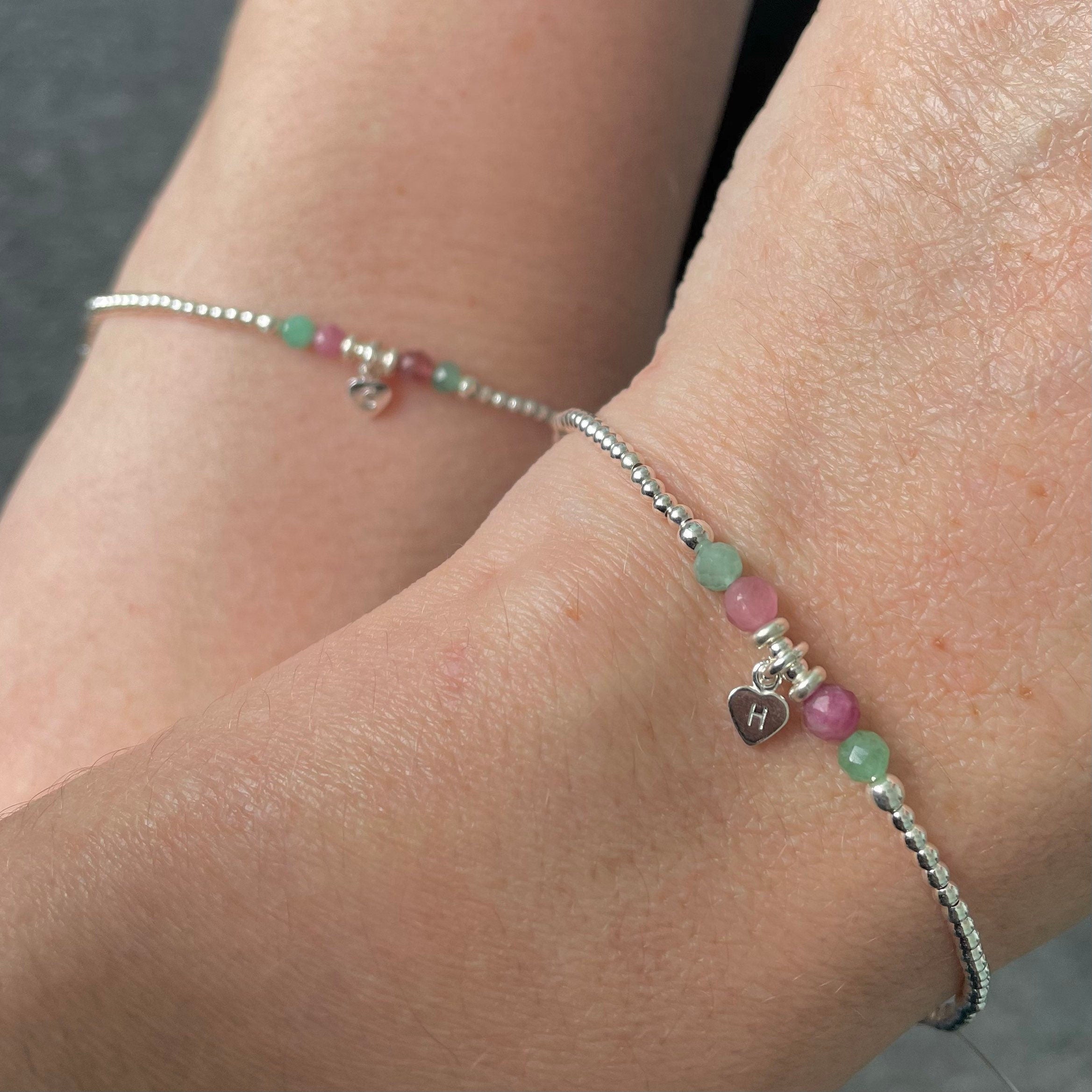 2Pcs/Set Couple Card Bracelets with Luminous Bead Matching Friendship  Bracelets Gift for Friend Couple Family Women Teen Girls - AliExpress