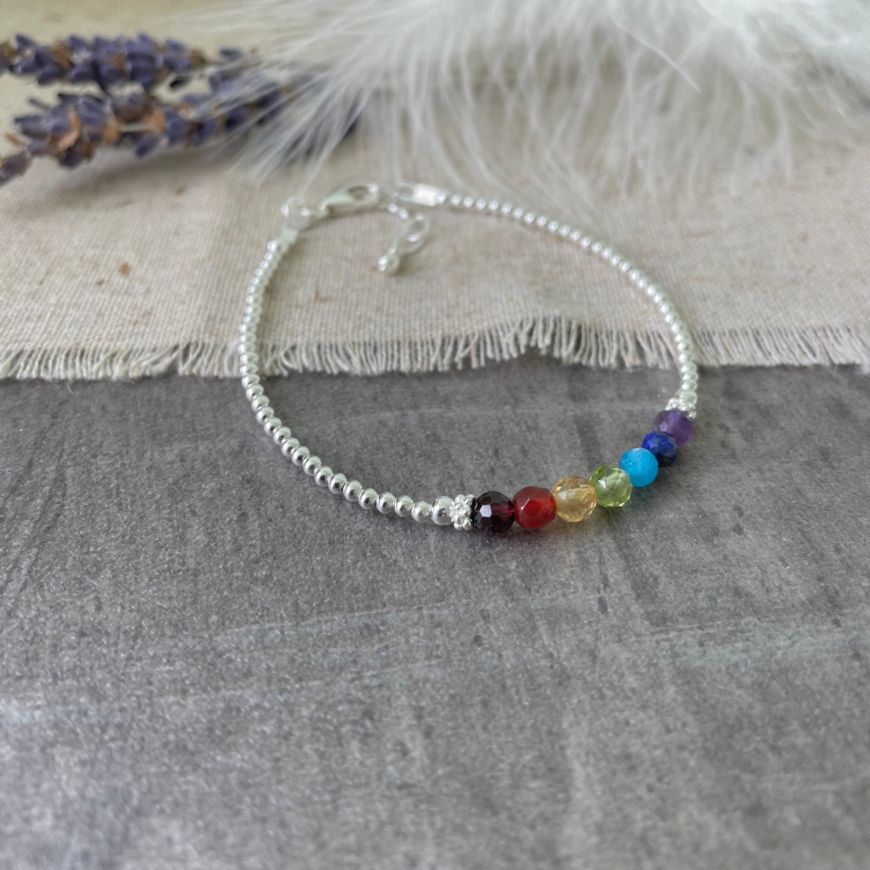 Dainty crystal online bracelet